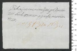 Sinal de Águeda Maria Rosa, criança exposta n.º 301 de 1790