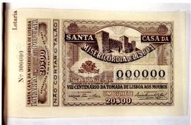 [Plano de um bilhete de lotaria de 20 de Outubro de 1947]