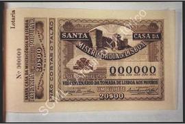 [Plano de um bilhete de lotaria de 20 de Outubro de 1947]