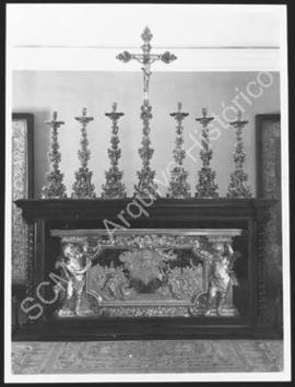 [Plano do conjunto do frontal de altar e banqueta da Santa Casa da Misericórdia de Lisboa]