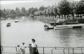 [Vista parcial do Lago de Zurique, na Suíça]