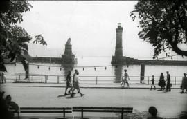 [Vista do Porto de Lindau, na Alemanha]