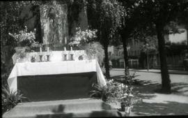 [Plano de um altar exterior em Heidelberg, na Alemanha]